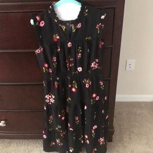 Black floral Kate Spade Dress